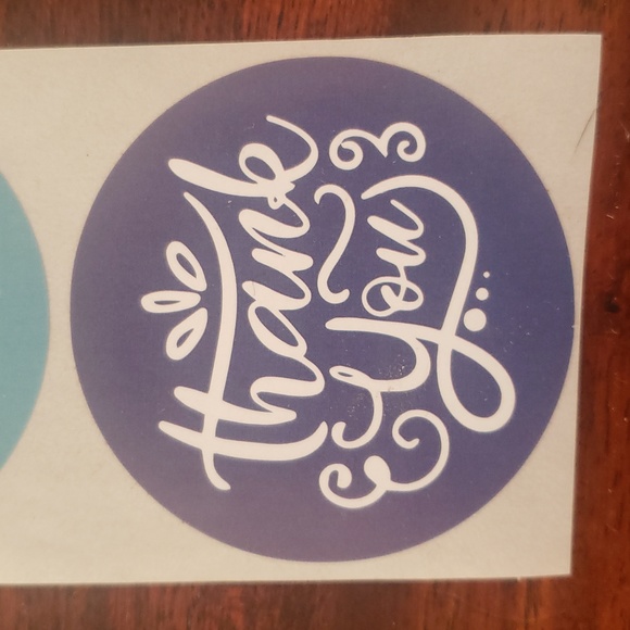 3/$15 THANK YOU STICKERS Set of 50 LARGE 2" PINK BLUE MAGENTA NAVY TEAL - Picture 8 of 8